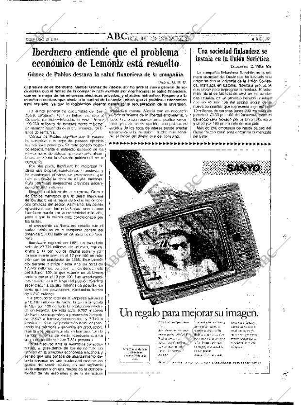 ABC MADRID 21-06-1987 página 79