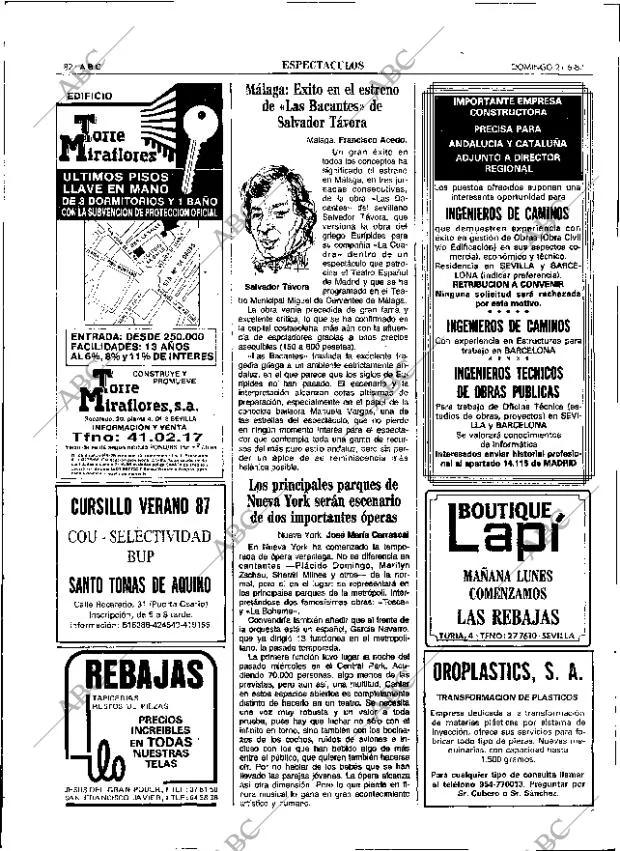 ABC SEVILLA 21-06-1987 página 82