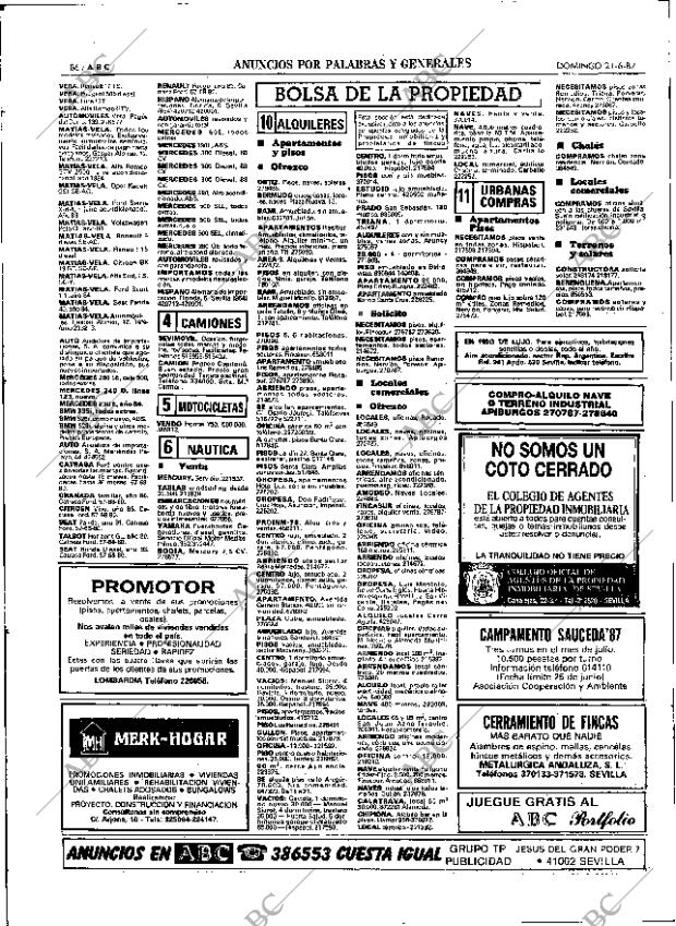 ABC SEVILLA 21-06-1987 página 86