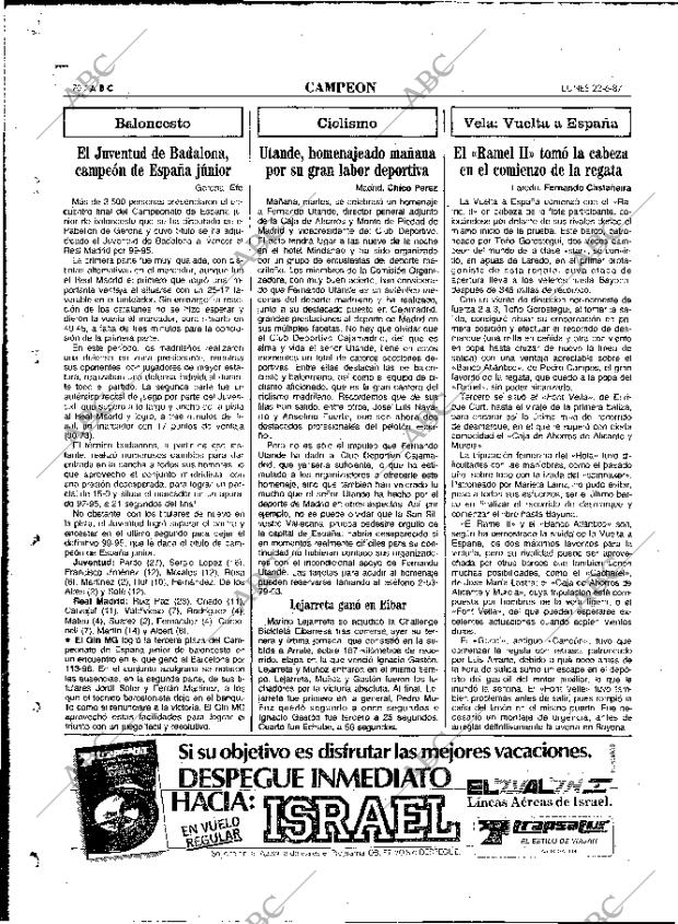 ABC MADRID 22-06-1987 página 70