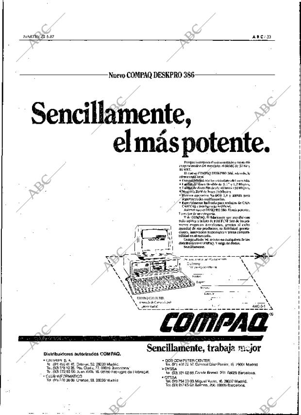 ABC MADRID 23-06-1987 página 33