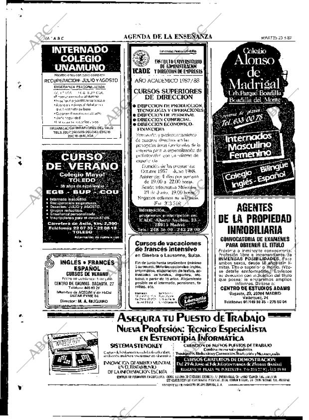 ABC MADRID 23-06-1987 página 66