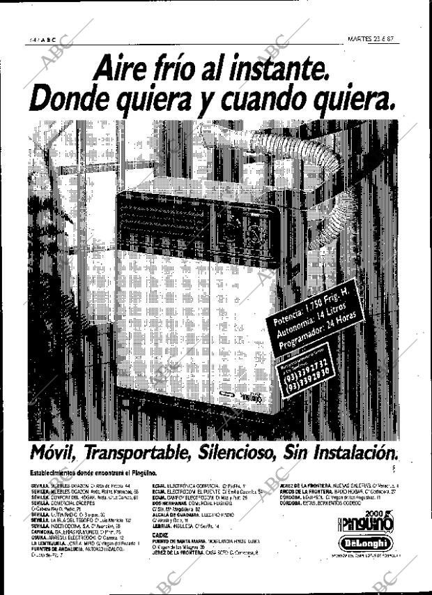 ABC SEVILLA 23-06-1987 página 64