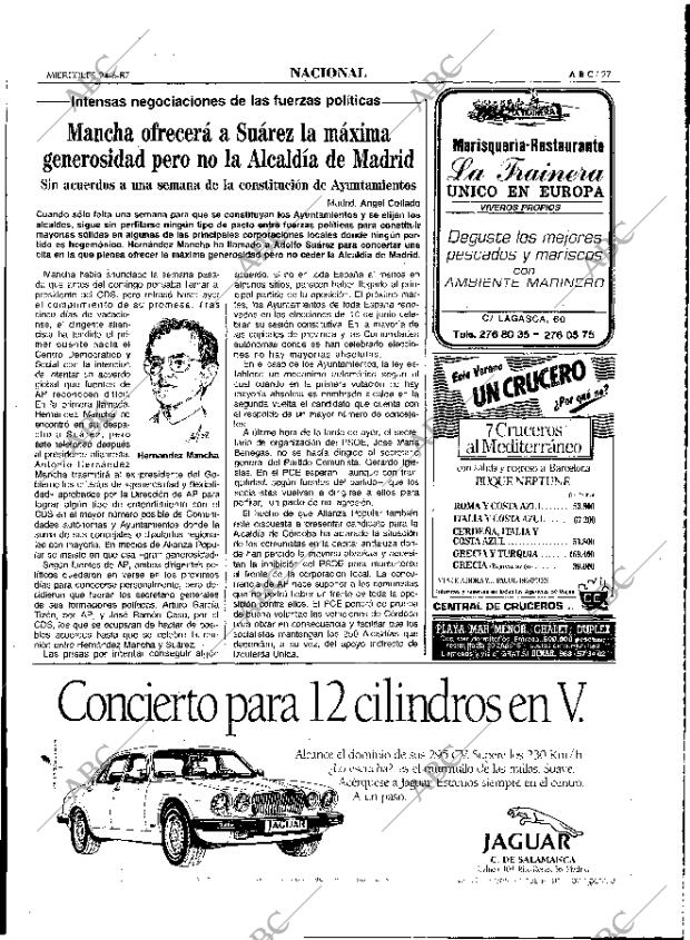 ABC MADRID 24-06-1987 página 27