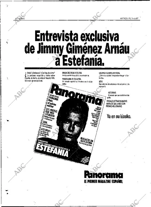 ABC MADRID 24-06-1987 página 62