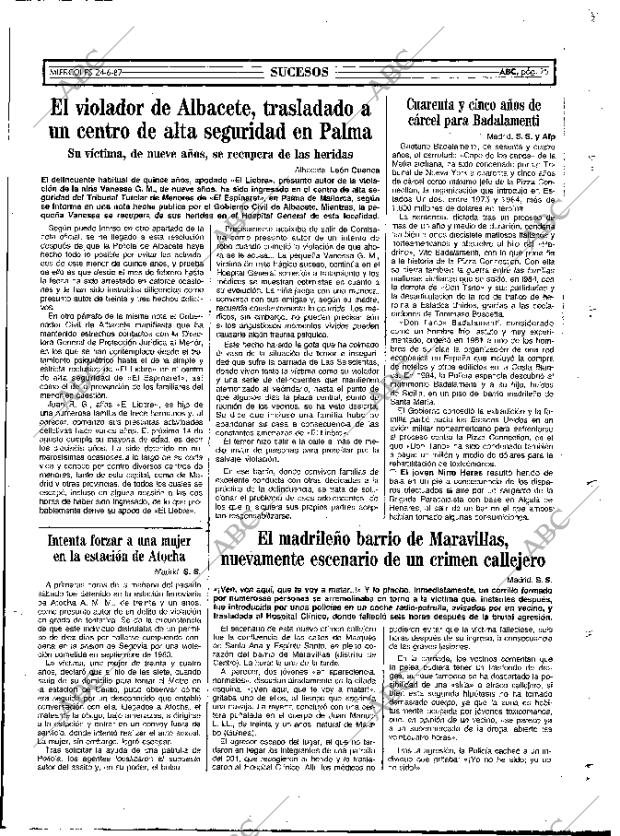 ABC MADRID 24-06-1987 página 75