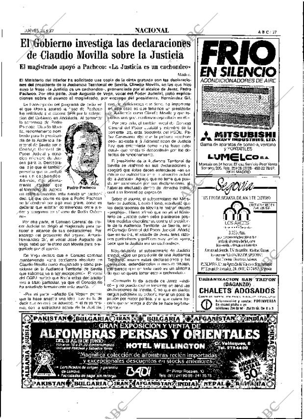 ABC MADRID 25-06-1987 página 27