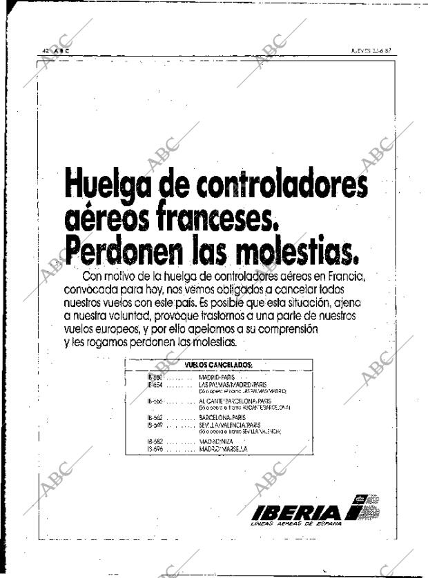 ABC MADRID 25-06-1987 página 42