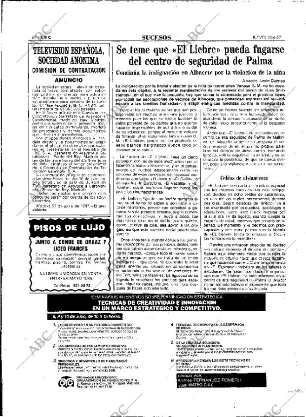 ABC MADRID 25-06-1987 página 62