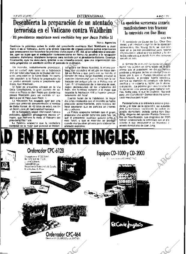 ABC SEVILLA 25-06-1987 página 25