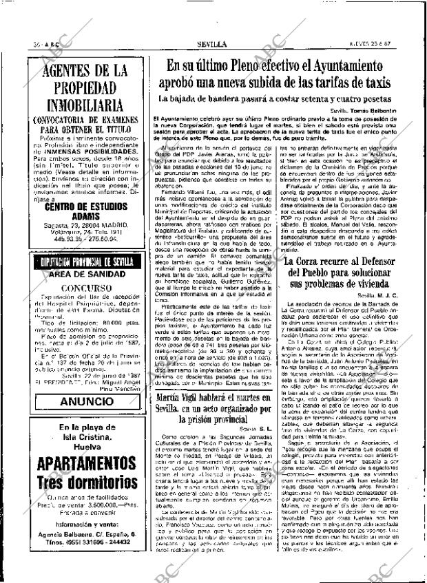 ABC SEVILLA 25-06-1987 página 36