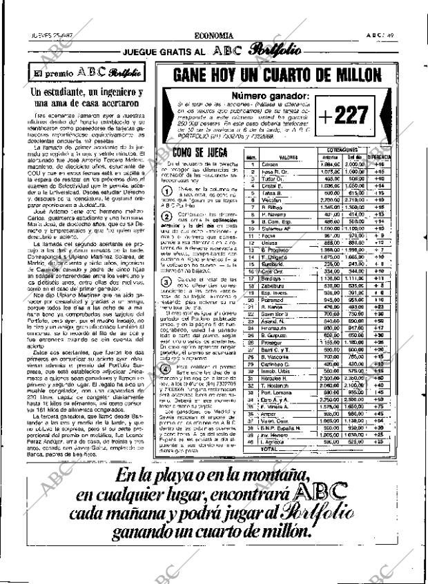 ABC SEVILLA 25-06-1987 página 49