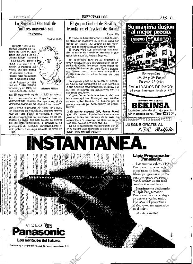 ABC SEVILLA 25-06-1987 página 61
