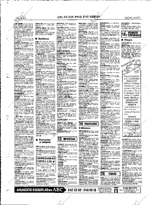 ABC MADRID 26-06-1987 página 106