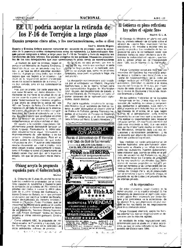 ABC MADRID 26-06-1987 página 23