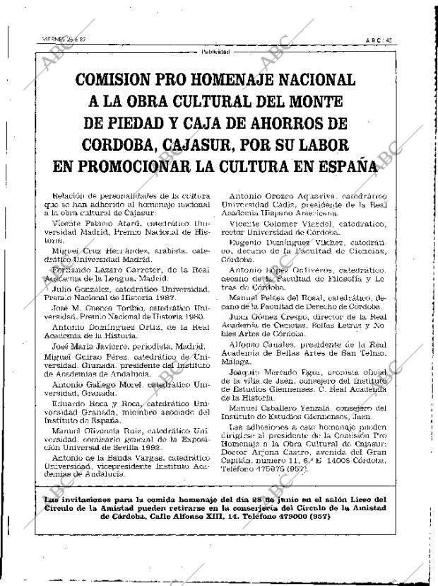 ABC MADRID 26-06-1987 página 45