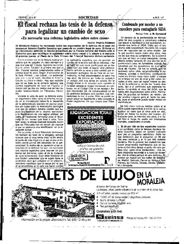 ABC MADRID 26-06-1987 página 47