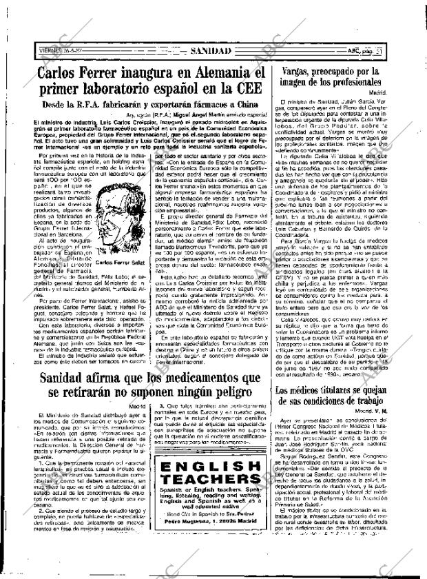 ABC MADRID 26-06-1987 página 51