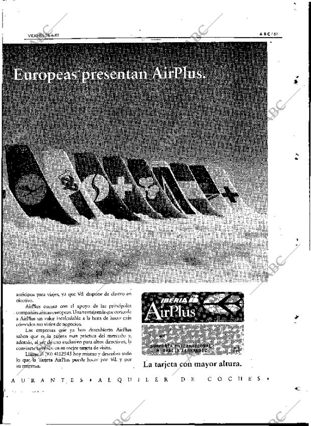 ABC MADRID 26-06-1987 página 61