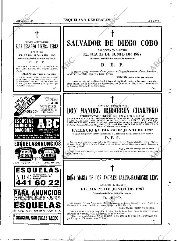 ABC MADRID 26-06-1987 página 95