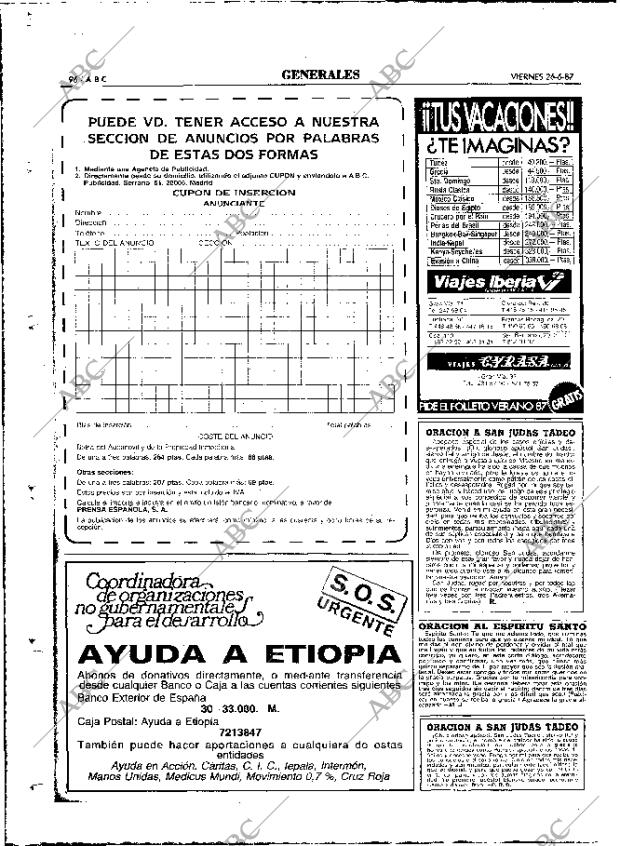ABC MADRID 26-06-1987 página 96