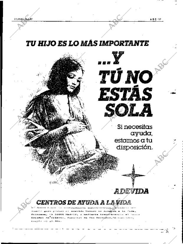ABC MADRID 26-06-1987 página 97
