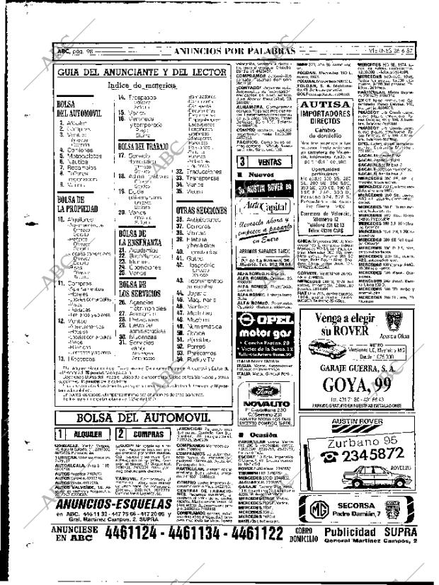 ABC MADRID 26-06-1987 página 98