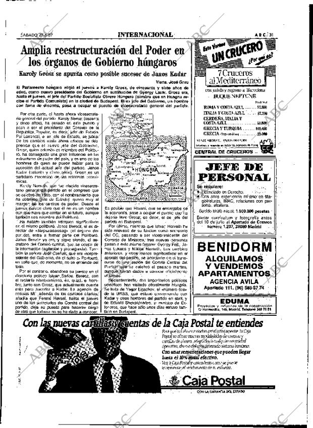 ABC MADRID 27-06-1987 página 31