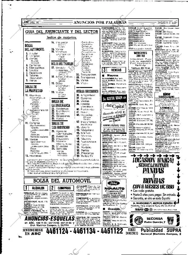 ABC MADRID 27-06-1987 página 98