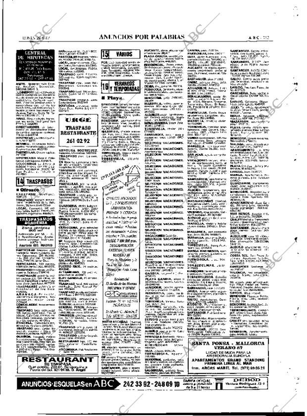 ABC MADRID 29-06-1987 página 115