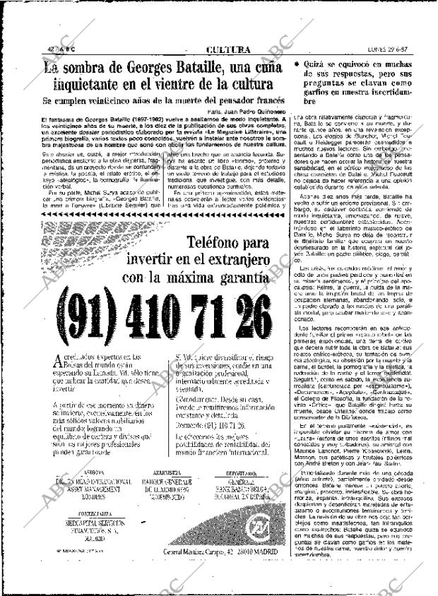 ABC MADRID 29-06-1987 página 42