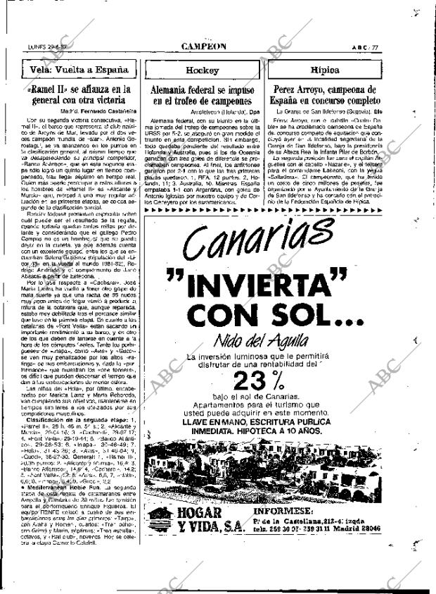 ABC MADRID 29-06-1987 página 77