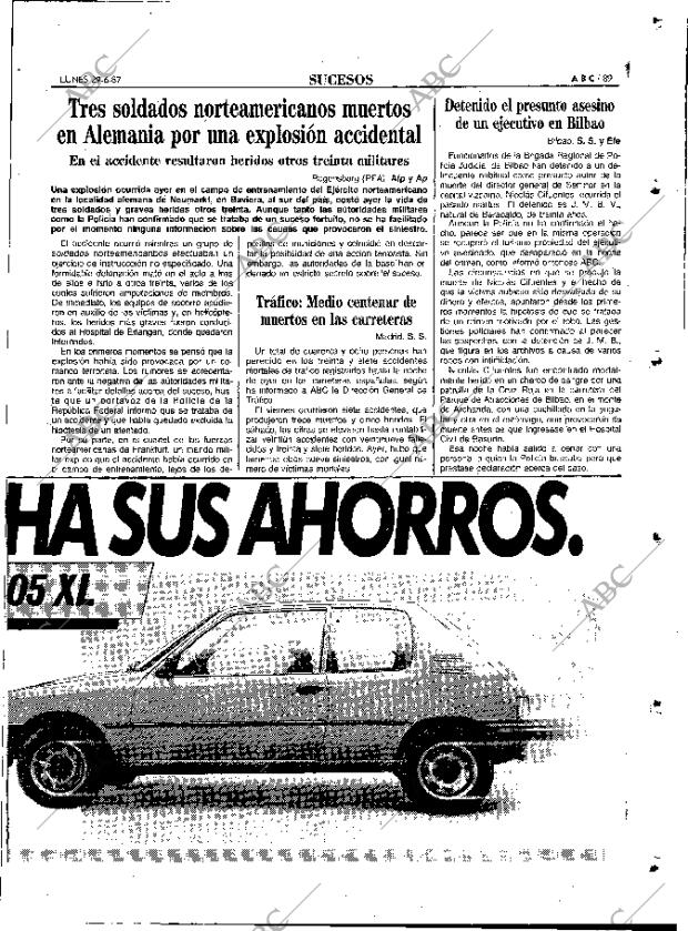 ABC MADRID 29-06-1987 página 89