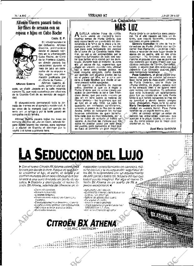 ABC SEVILLA 29-06-1987 página 36