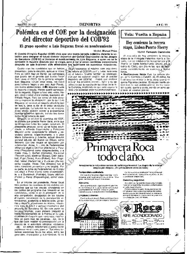 ABC MADRID 30-06-1987 página 85