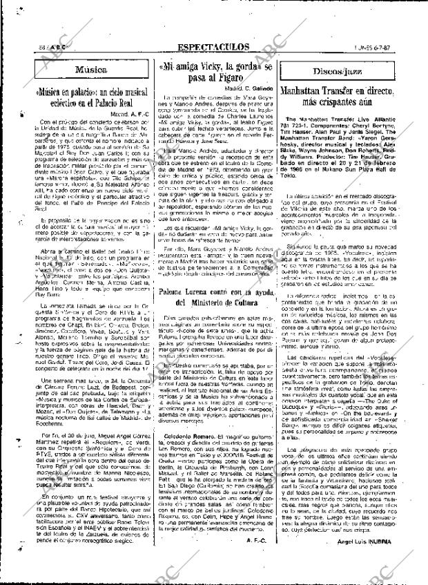 ABC MADRID 06-07-1987 página 88
