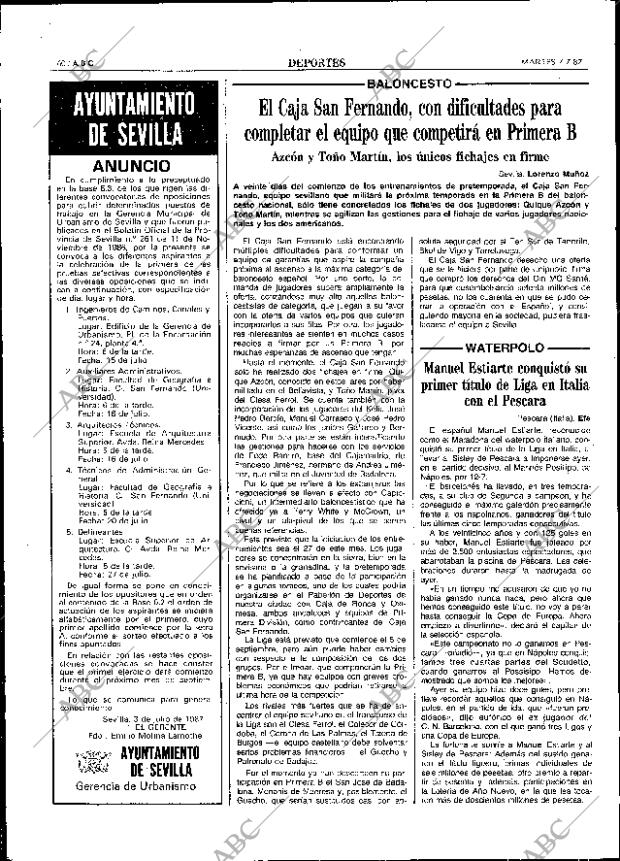 ABC SEVILLA 07-07-1987 página 60