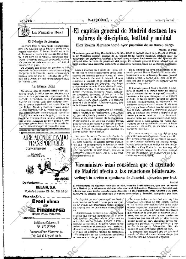 ABC MADRID 10-07-1987 página 22