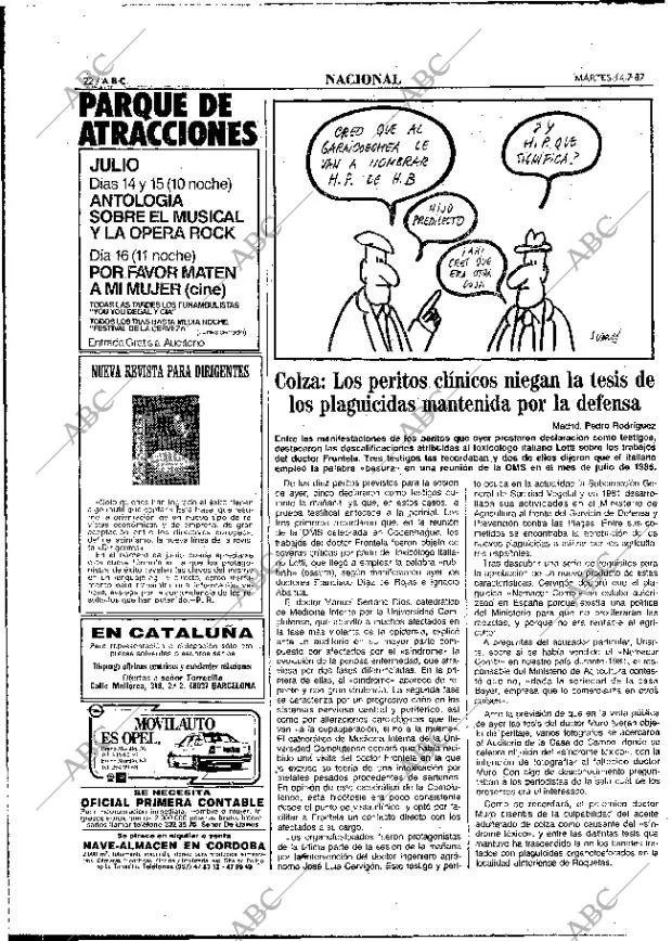 ABC MADRID 14-07-1987 página 22