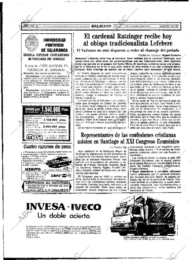 ABC MADRID 14-07-1987 página 42