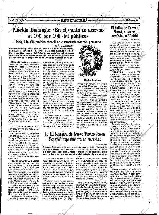 ABC MADRID 14-07-1987 página 77
