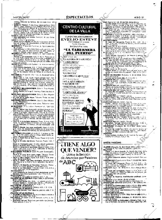 ABC MADRID 14-07-1987 página 81