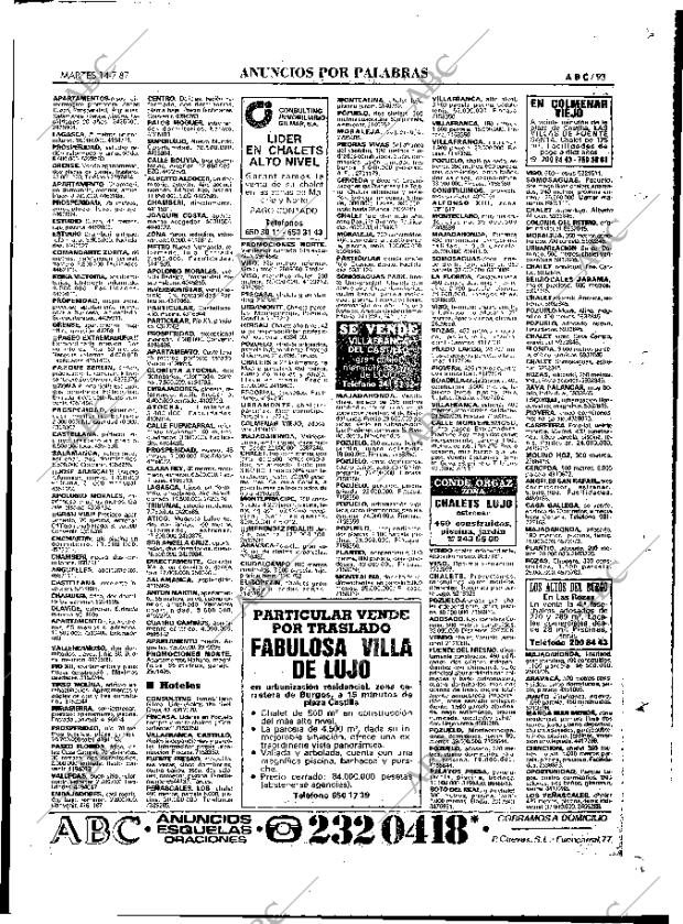 ABC MADRID 14-07-1987 página 93