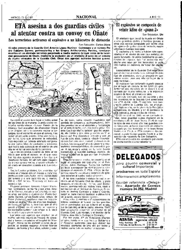 ABC MADRID 15-07-1987 página 21