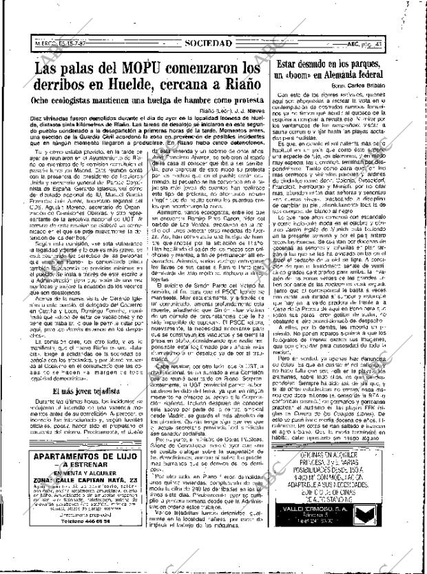 ABC MADRID 15-07-1987 página 43