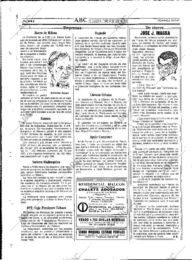 ABC MADRID 19-07-1987 página 74