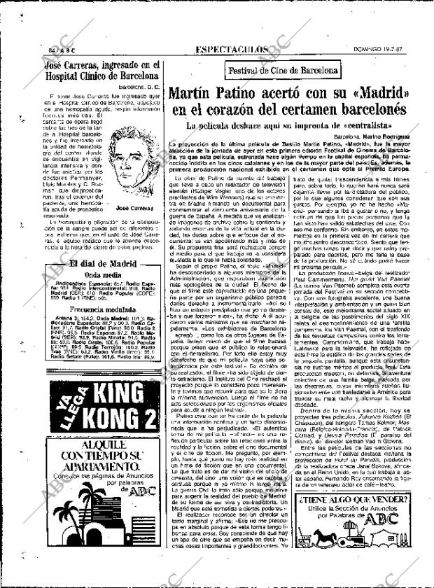 ABC MADRID 19-07-1987 página 84
