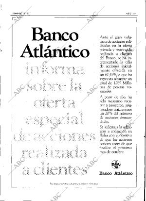 ABC SEVILLA 19-07-1987 página 67