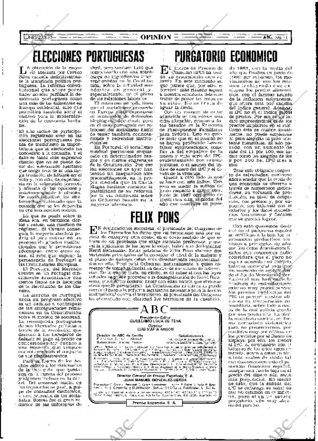 ABC MADRID 20-07-1987 página 11