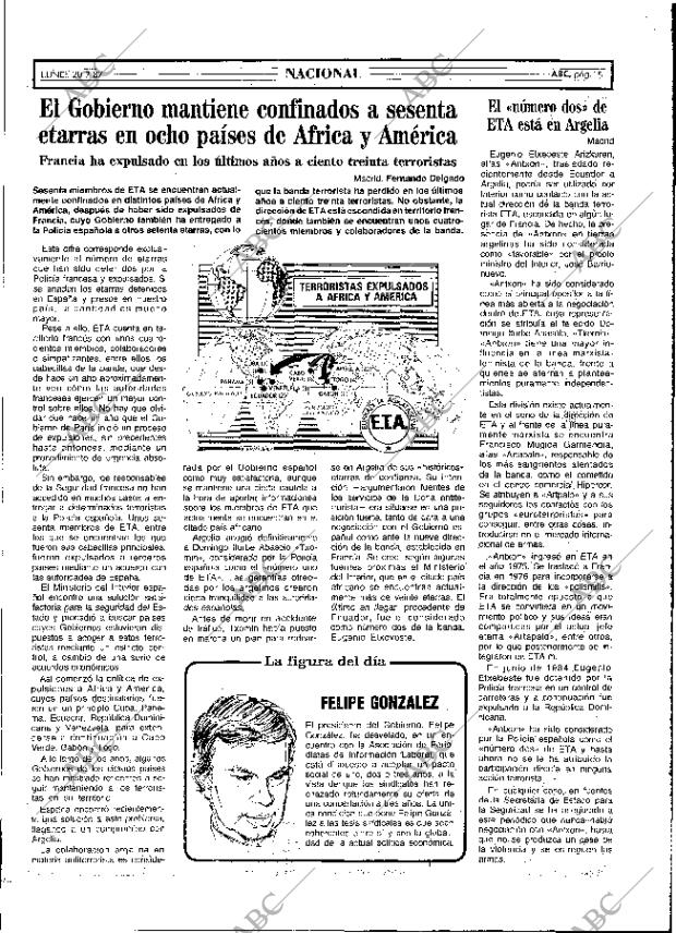 ABC MADRID 20-07-1987 página 15